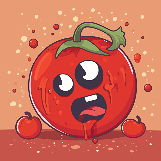 Why did the tomato turn red? Because it saw the salad dressing!, vector,