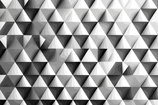 grayscale seamless triangle geometric pattern, vector