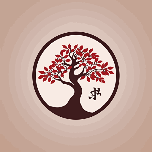 design a logo with japanese style, for a business based on wellbeing, simple, vector, hapiness and humouristic