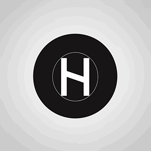 Simple brand logo, Based on the letter H and the letter N. vector logo, vector design, logo design, design concept, black and white, classic calm design, monogram, company branding.