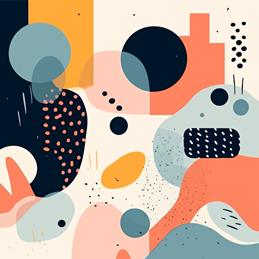 full hd resolution abstract backgrounds. Hand drawn various shapes and doodle objects. Contemporary modern trendy vector illustrations, pastel color