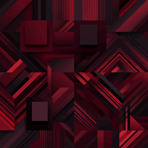 vector abstract pattern, linear, dark red hues, flat large shapes, render, elegant, premium look, UHD,