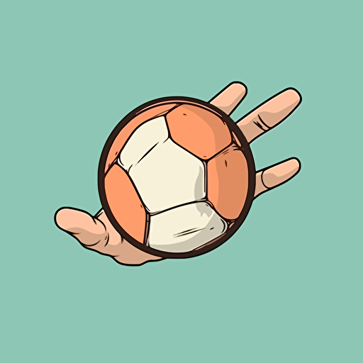 BOLA ARMILAR COLGANDO DE UNA MANO VECTOR