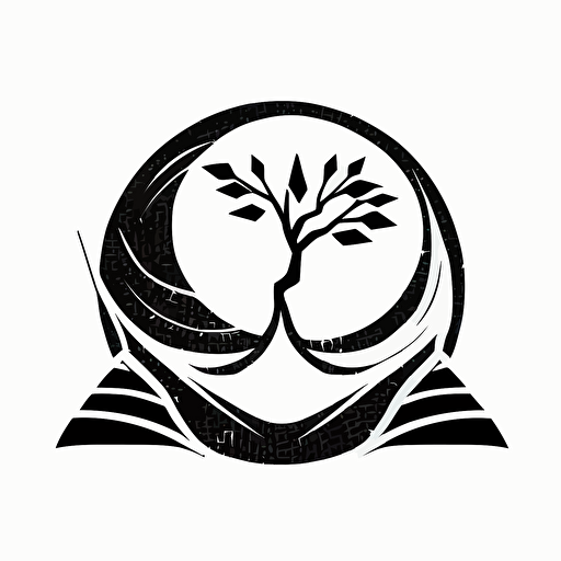 A simple vector black and white logo design for an organization that brings empowerment to education