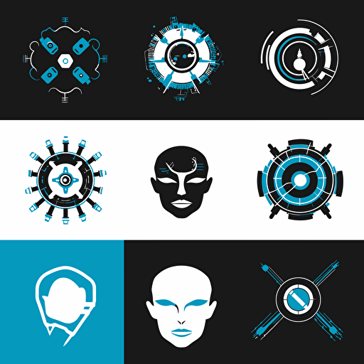 technological modern vector logo "I&AI"