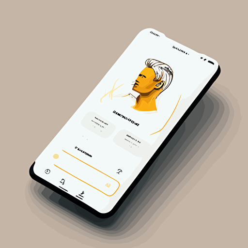 UI design, mobile app, creative, vector, ui, front view