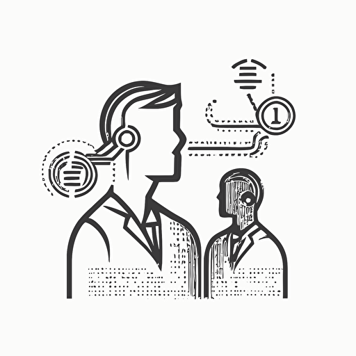 one pictogram of the communication of a company logo, line, vector, on white background