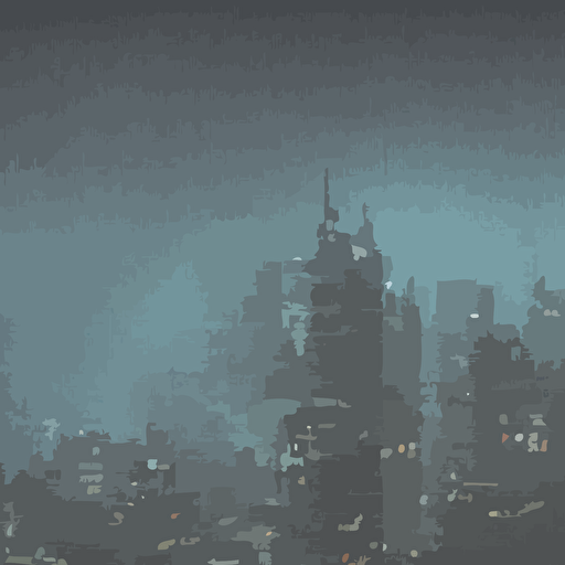 wide shot blurred silhouette looking sci fi city pixelated clouds skyscrapers night time 2d 8 bits graphics nes castlevania game heavy colour compression low saturation noisy gradient low contrast light displacement weird crushed quality