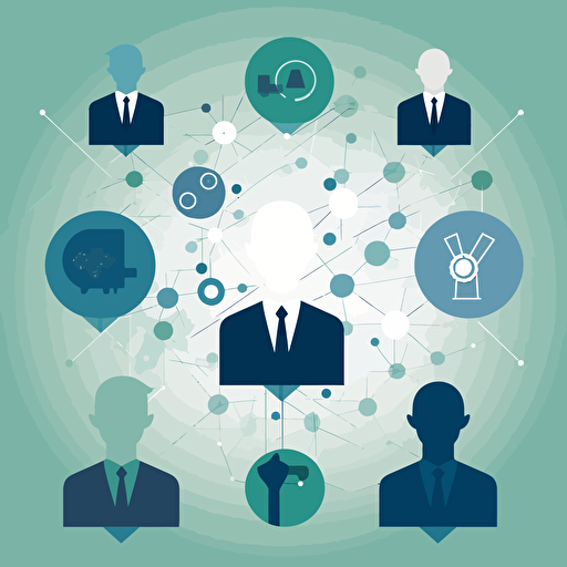 the stakeholders role, minimalistic, vector