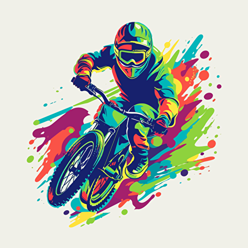 Youthful, energetic, extreme sports, logo, vector, flat background