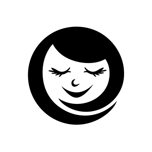 1960s vector smilie face, no background, very simple, 1 color,