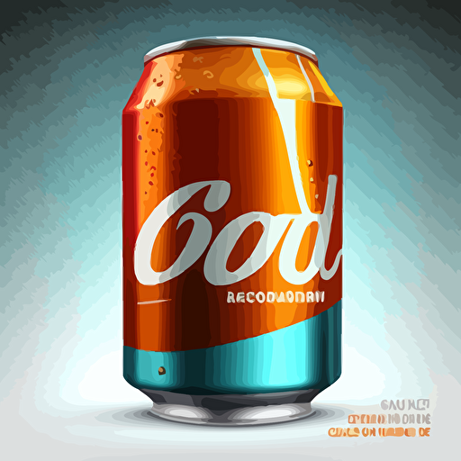 Vector logo, soda can