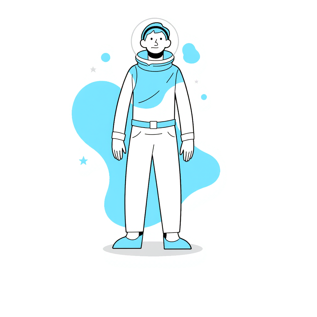 a person in a space suit