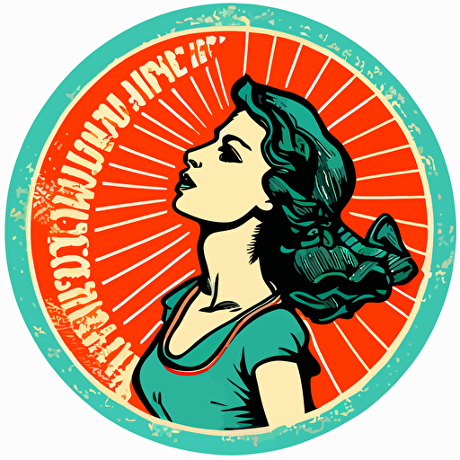 prolife propaganda vector round sticker