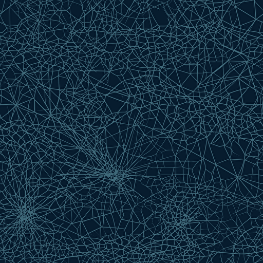 an interconected network of neurons, vectorized, blue color palette
