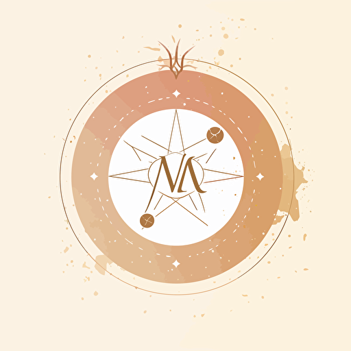 Chic astrological consultancy logo, Apple-like elegance, minimalistic design elements, fresh appearance, vector illustration, Adobe Illustrator