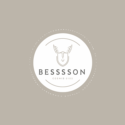 create a modern, clear and minimal logo, on a white background, vectorial, for a dental clinic named "Boss Serban". The logo should contain a dental tool used by the dentist