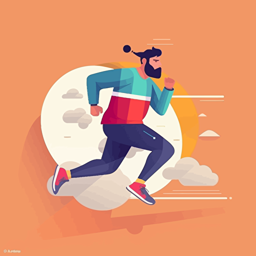 illustration in flat vector format representing focus and motivation