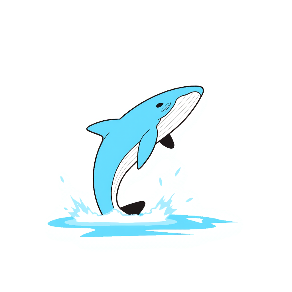 a whale jumping out of the water