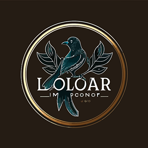 logo de loro en vector, 2d, monocromático, lineas, fondo blanco, icononico