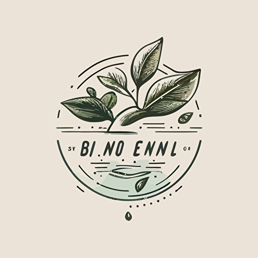 high quality clean two tone vector logo for a lifestyle blog that provides budget friendly tips for adopting planet-saving eco-conscious habits. It should be simple and flat.