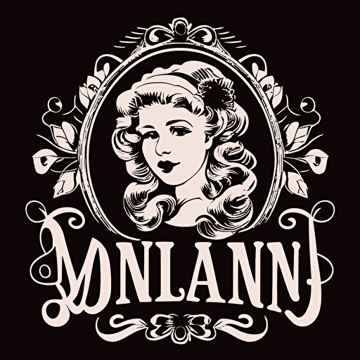Vector logo of: So long Marianne. Chunky font