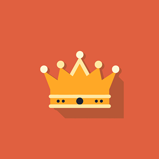 minimilastic crown shape icon, vector,