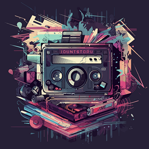 cassette futurism, vectorheart, hd,