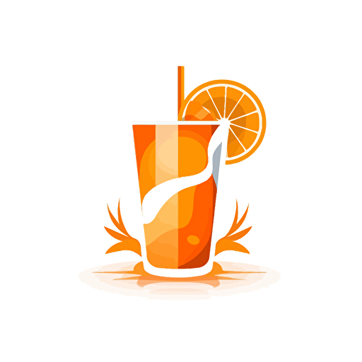 Simple vector logo, sports massage company, orange on a solid white background. on a drinks mat –no text