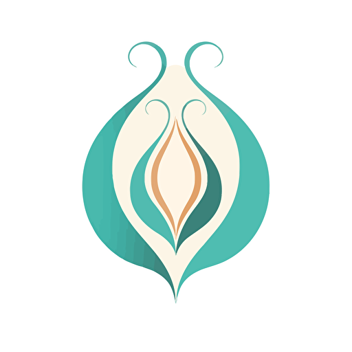 a simple vector logo symbolising fertility