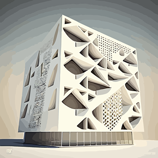 ventilated facade, finishing material, scheme, medium contrast, no burn highlights, flat white background, octane render, v-ray , vector art,