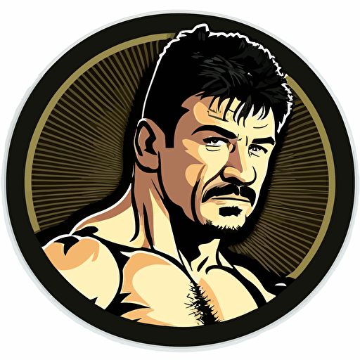 Eddie guerrero with ring gear vector style stickers