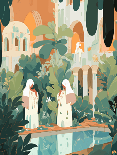 Modernism, film and television culture, landscape design, ancient music, musical theater, hand-knitted sweaters,vector ,2d illustrator,