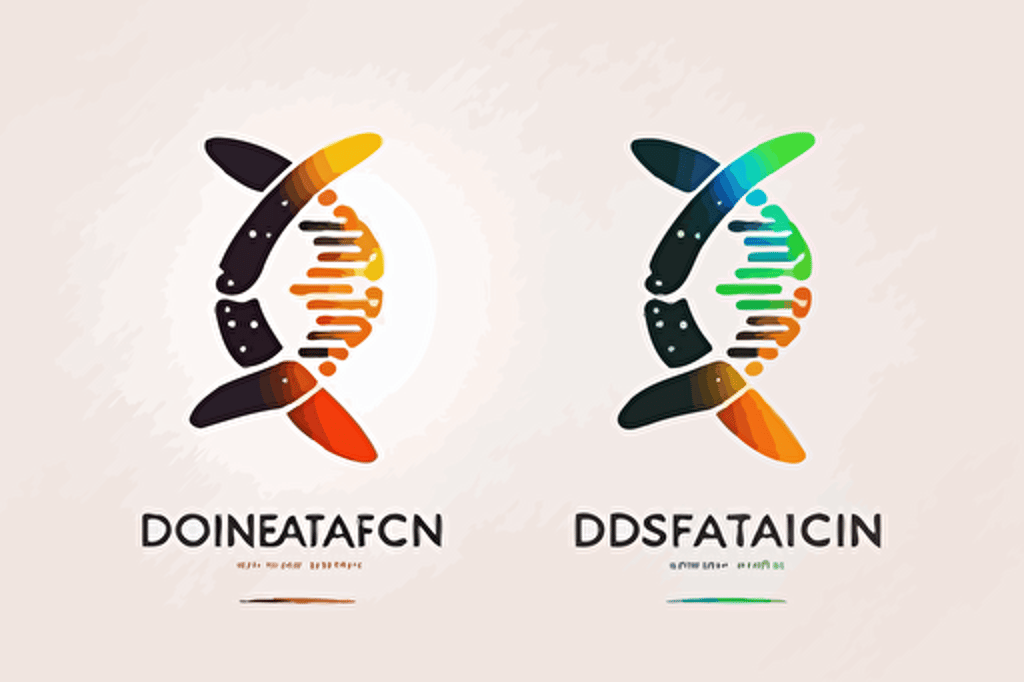 flat vector logo icon, dna, data-stream, corporate business logo template design, minimalist, modern logo, minimalism