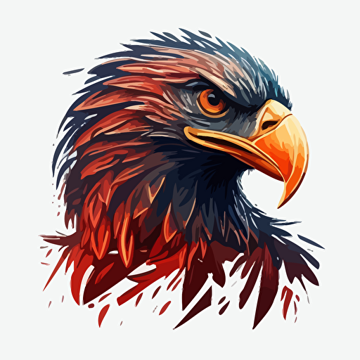 2d vector eagle logo