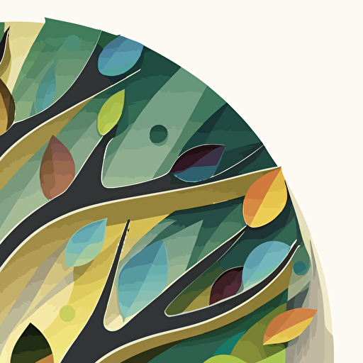 modern vector tree icon