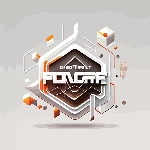 logo vector, background white, computer, technology, nerd, geek, science