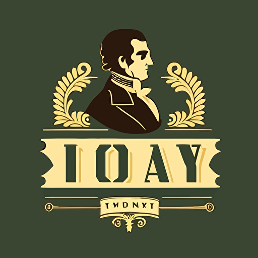 flat vector Iowa wordmark of the word “Iowa”. Should be elegant, preppy, classy, traditional, old school, rich, timeless