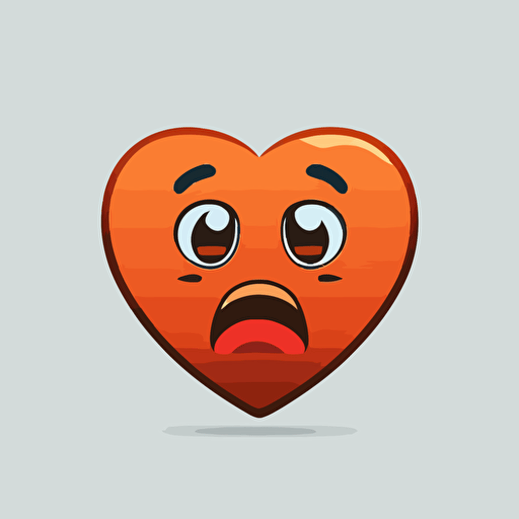 plain heart emoji vector