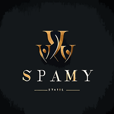 family logo, minimalistic, flat, 2d, main letter P, little bit smaller letters S and V, vector, classic style