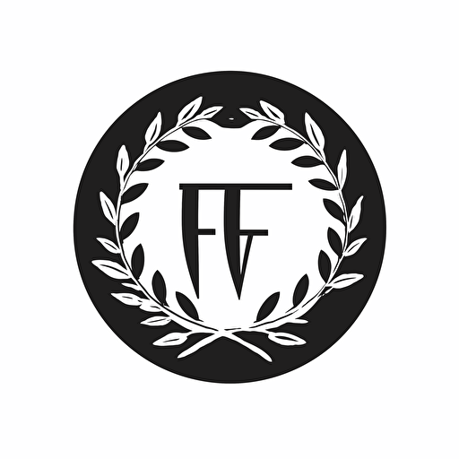 create a lettermark of letters F and W for a fashion company, modern, vector, simple