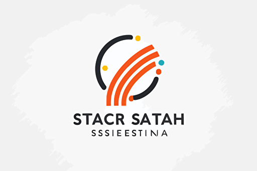 flat vector logo icon, SEO, data-stream, corporate business logo template design, minimalist, modern logo, minimalism