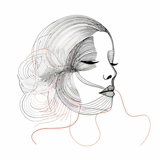 minimalistic single line drawing, vector