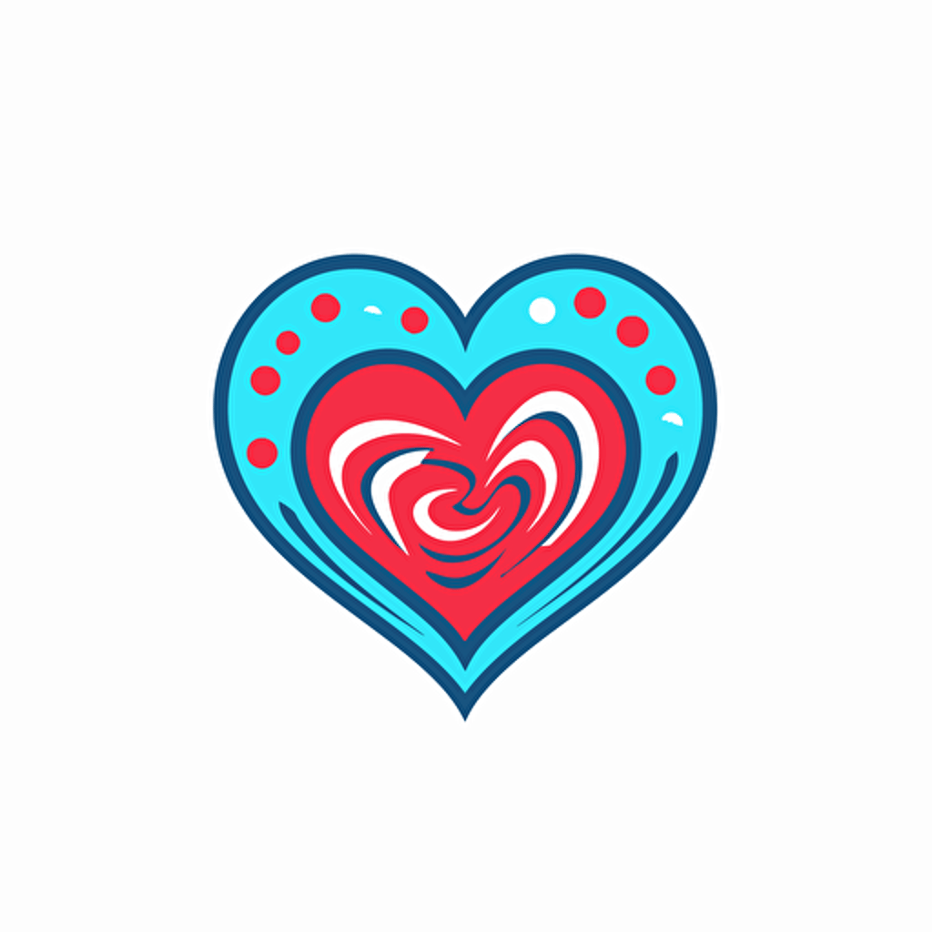 imple logo for crafts, gifts, personlized items, use a heart, vector logo, flat design, white back ground, minimal, logo style –v 5