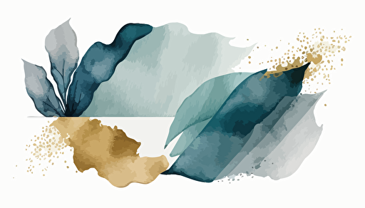 dusty blue and beige watercolour abstract art, Minimalist, vector