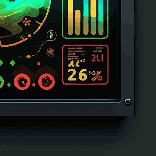 vector illustration of an IoT dashboard