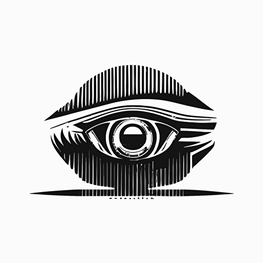 minimalist logo, shutter iris, car outline, A, black vector, on white background