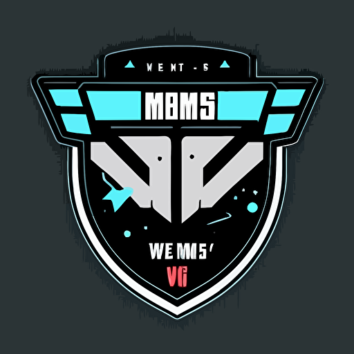 minimalist emblem for an esports tournament where creators go head to head against each other, fortnite, among us, 1v1, youtube, twitch, twitter, mrbeast, flat, vector