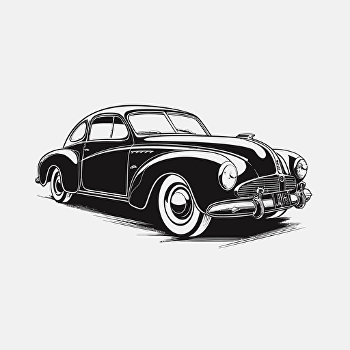 Car design, no background, vector, simple, black, line drawing