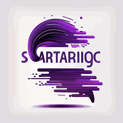 logo for a service sending messages coming from contact forms to email addresses, minimal, vectorized logo, flat with a purple gradient on white background